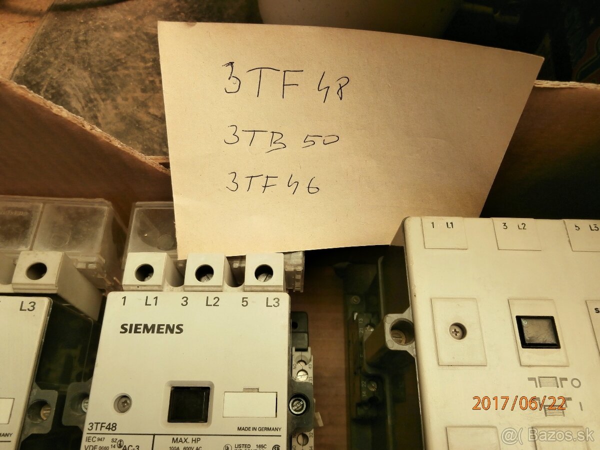 Stykače 3TF46,47,48,110V/15-35kw.