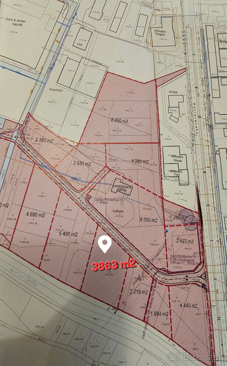 Pozemok v priemyselnej časti smer Košice