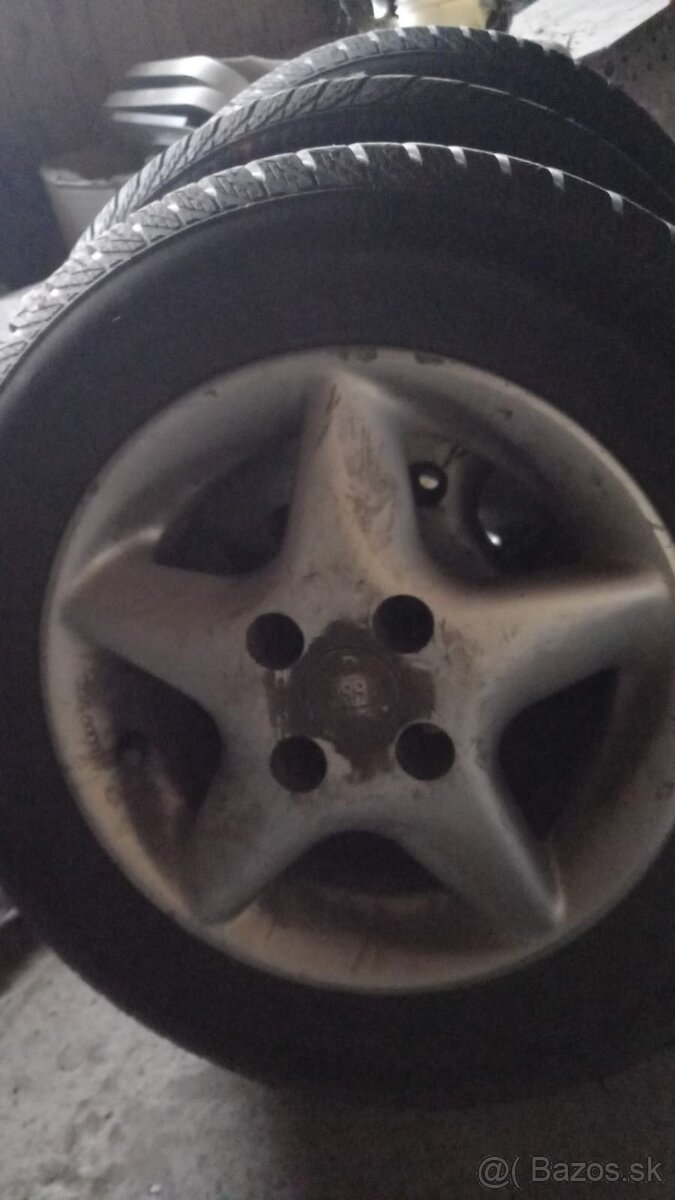 Hliníkové disky s gumami zimnými