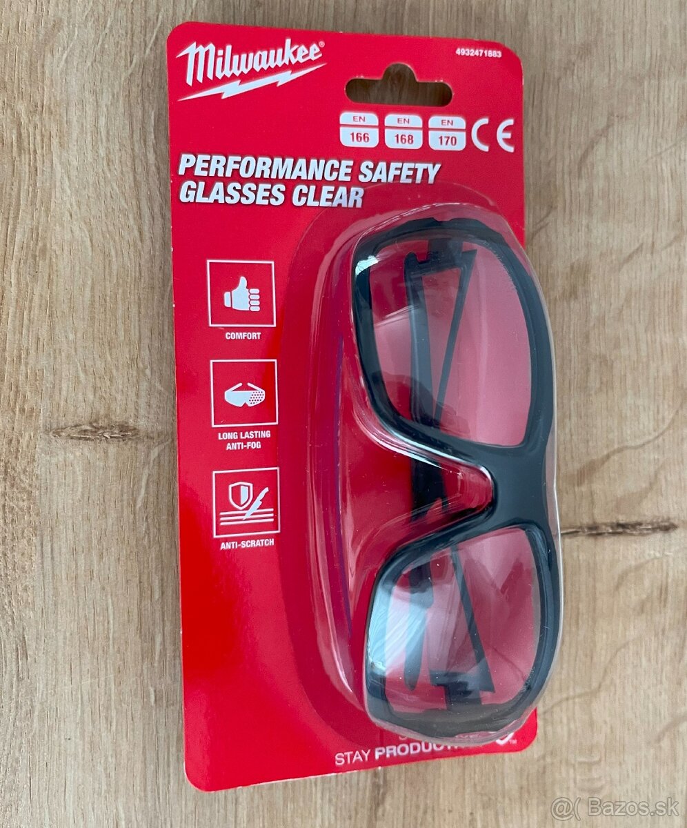 Milwaukee Performance ochranné pracovné okuliare