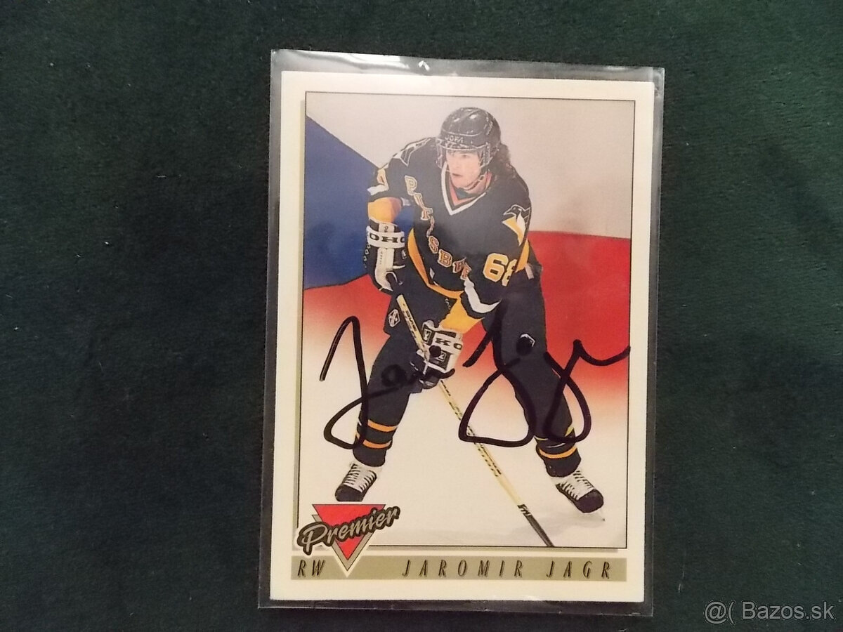 Jaromir Jagr s podpisom č.3