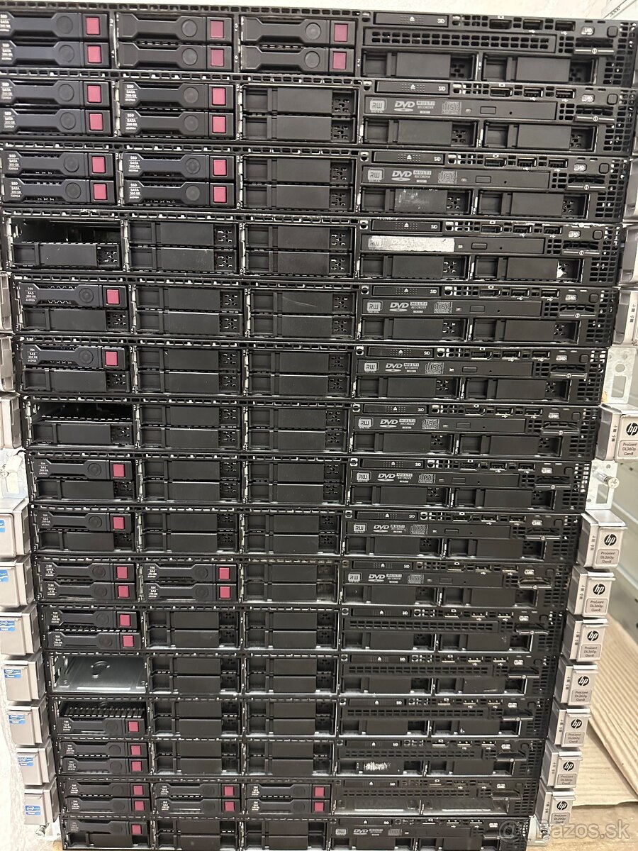 Servers HPE DL360 DL380 zľava