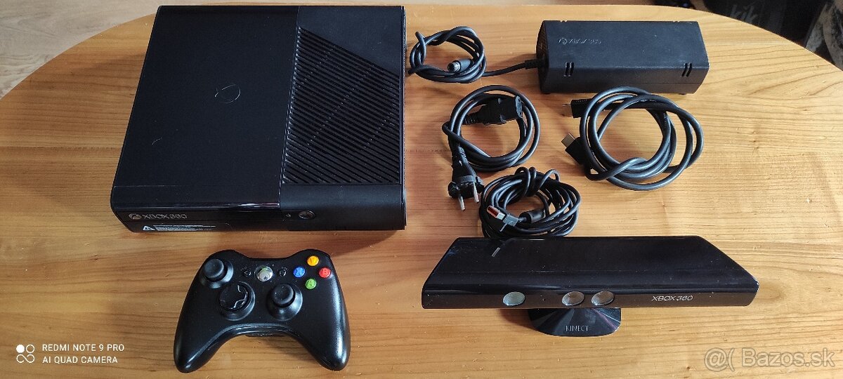 Xbox 360 slim+kinect+hry