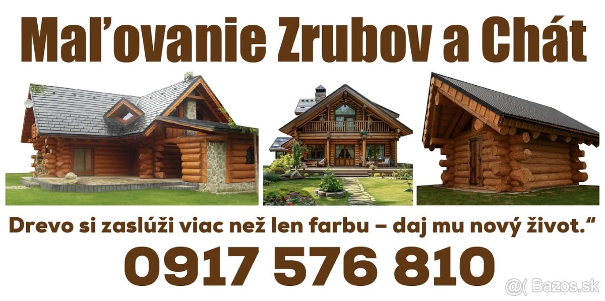 🎨 Maľovanie chát – Kvalitne, spoľahlivo a za rozumnú cenu