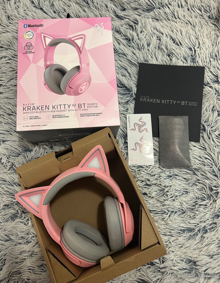 🎧 Razer Kraken Kitty V2 BT - Quartz Edition 🎀