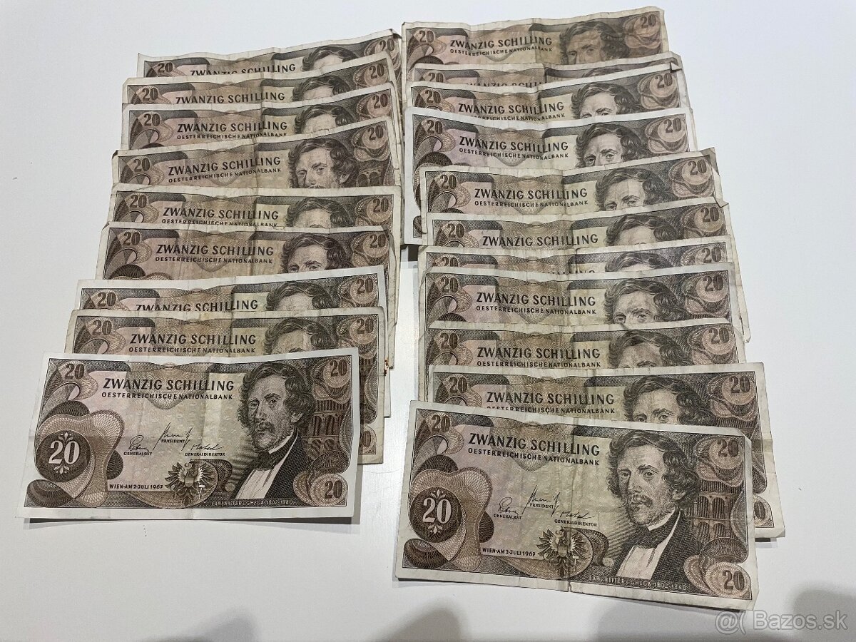 20 schilingove bankovky