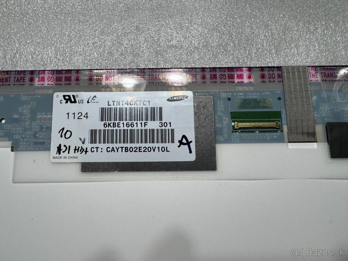 Predám obrazovku do notebooku 14,0" LED display 40pin A..