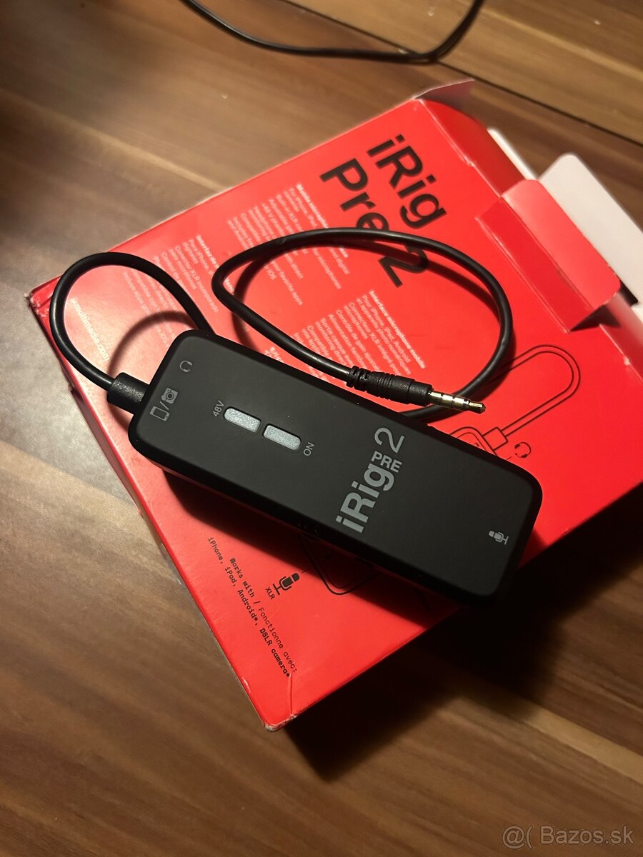 Predám mobilný mikrofónový predzosilovač iRig Pre 2