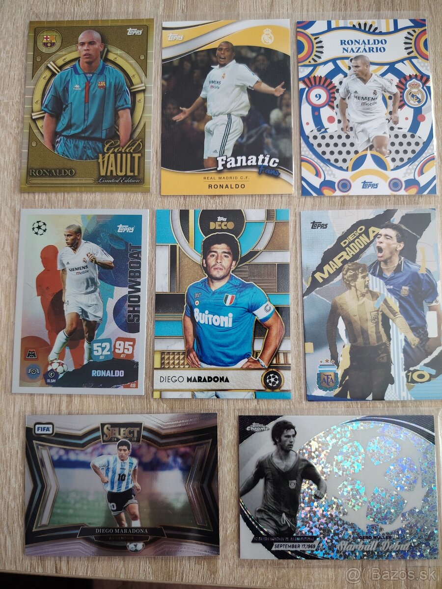 Legendy - futbalové kartičky