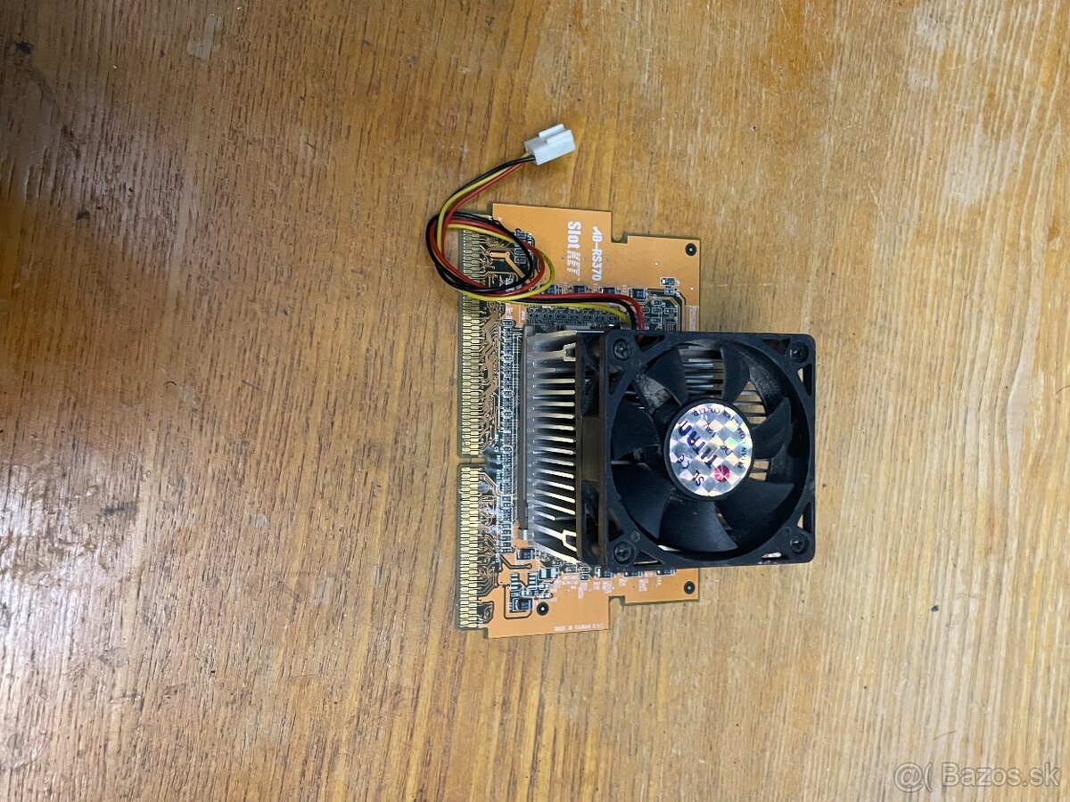 ABIT AB-RS370 SlotKET – Slot 1 → Socket 370 adaptér + chladi