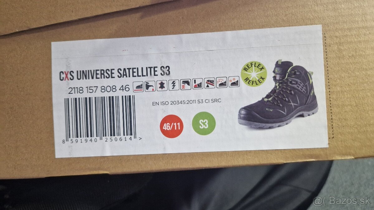 Pracovná obuv CXS UNIVERSE SATELLITE S3 veľkosť 46