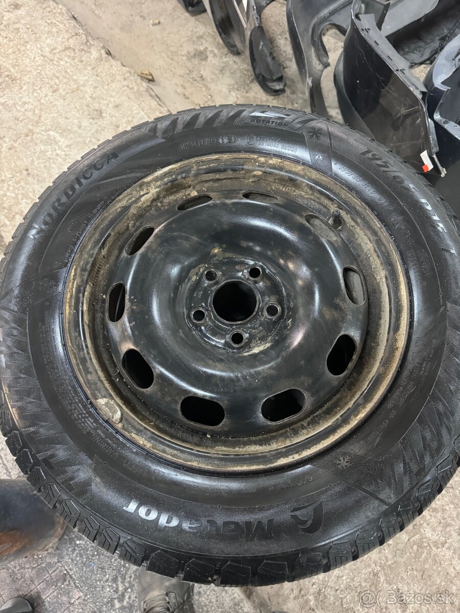 5x100 r15 plechace nove zimne pneu