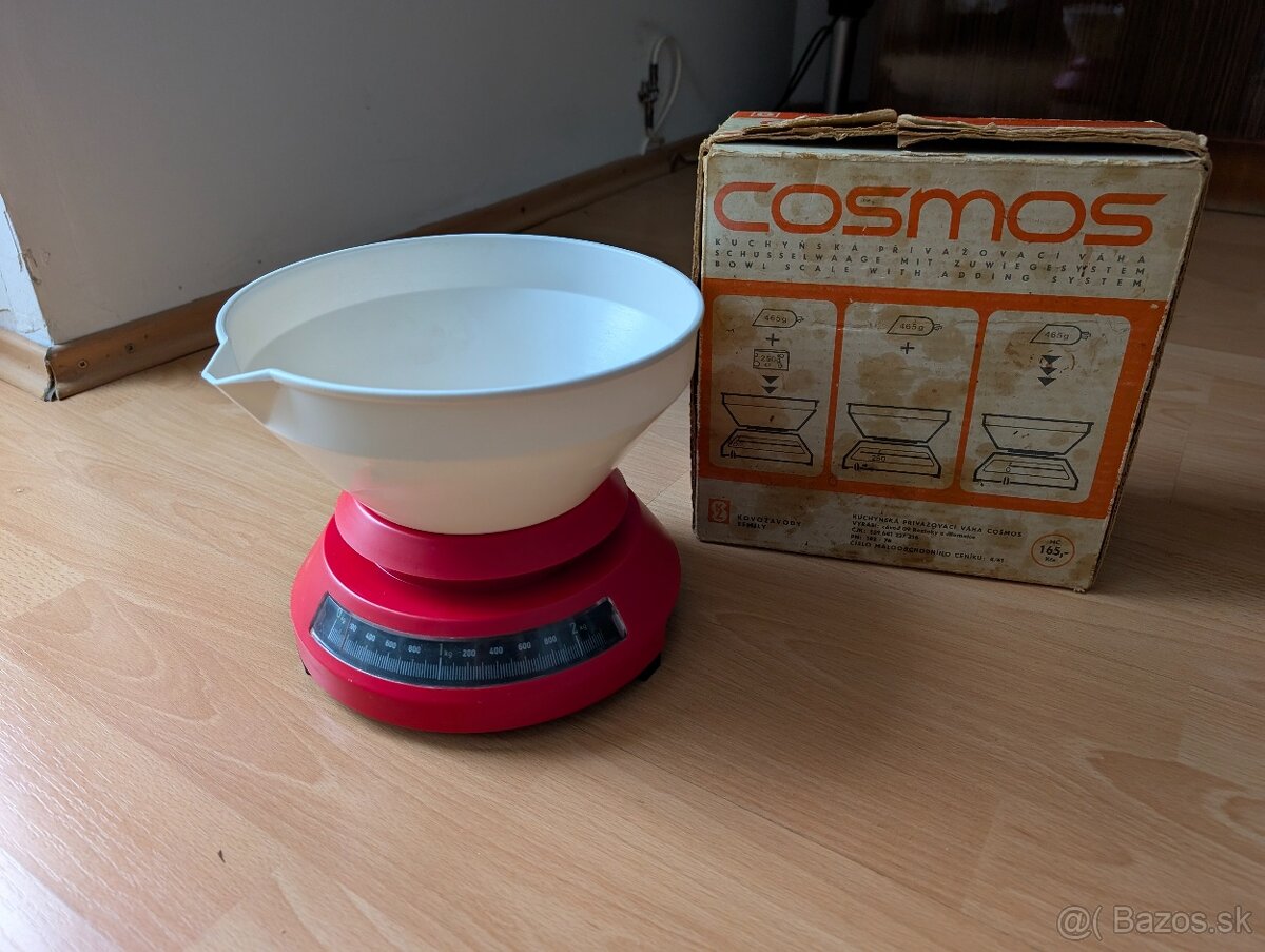 Vintage mechanicka kuchynska vaha COSMOS
