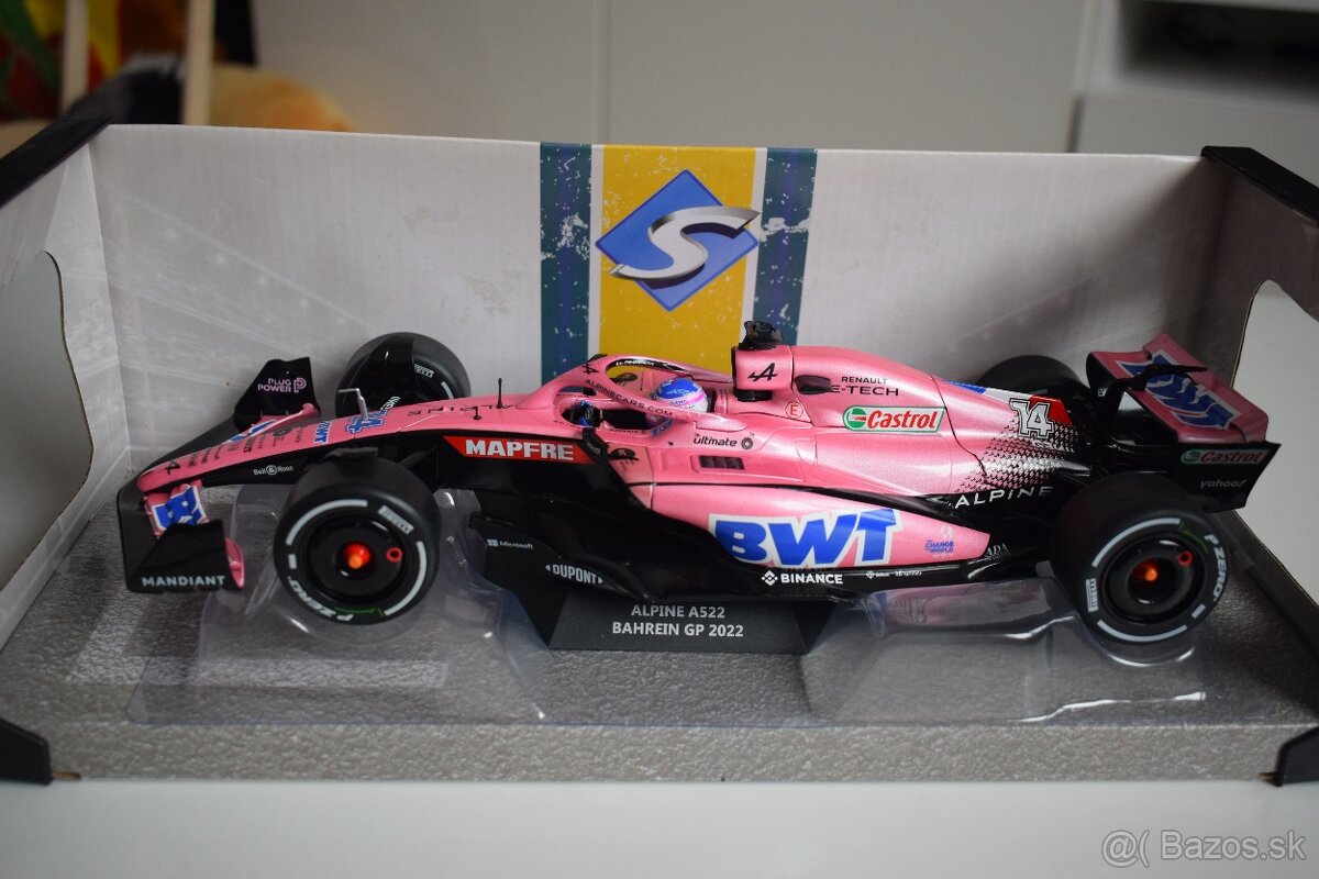 1:18 ALPINE A522 FERNANDO ALONSO 2022 pink