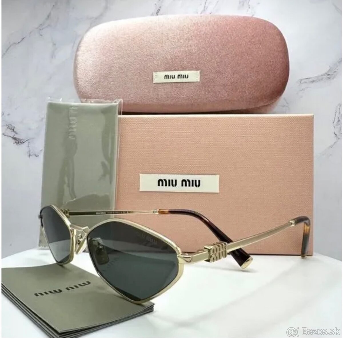 OKULIARE MIU MIU zlaté