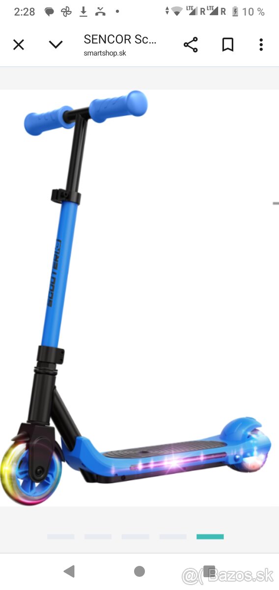 Detská elektrická kolobežka
