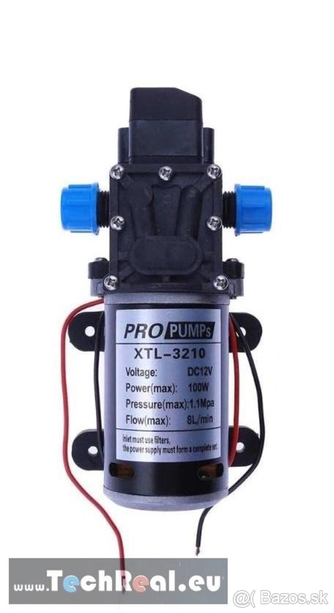 Vodné membránové čerpadlo 12V 100W - 8L / min