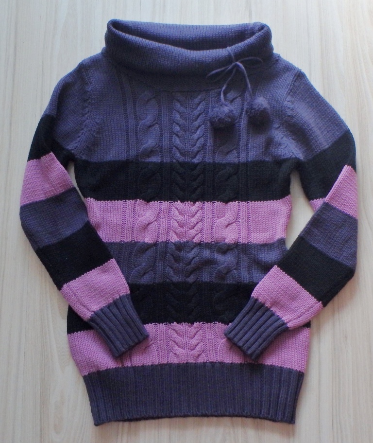 Rolákový pletený predĺžený pulóver zn. SAPS, v.S/M