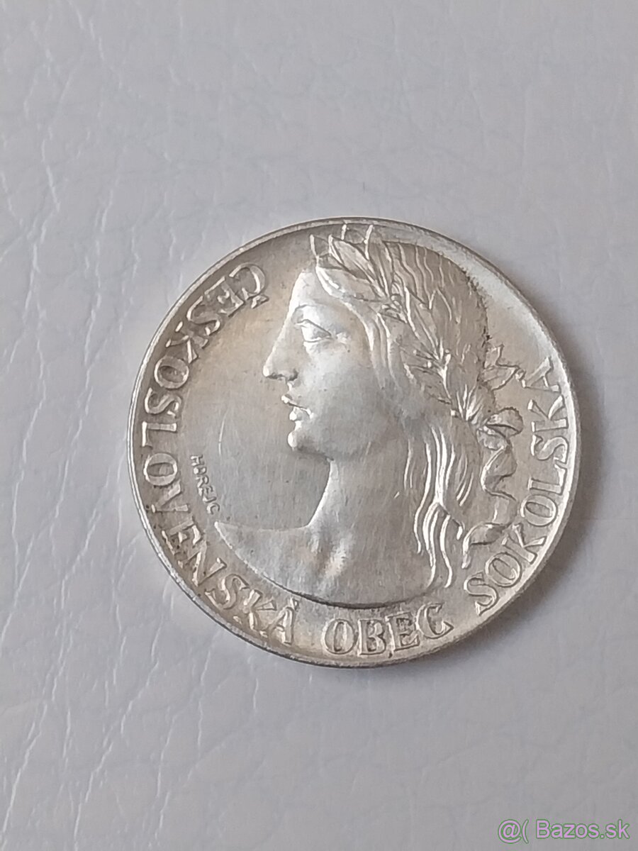 Mince strieborná medaila Všesokolsky slet