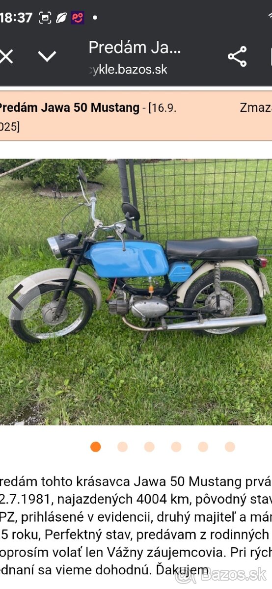 Jawa 23 Mustang