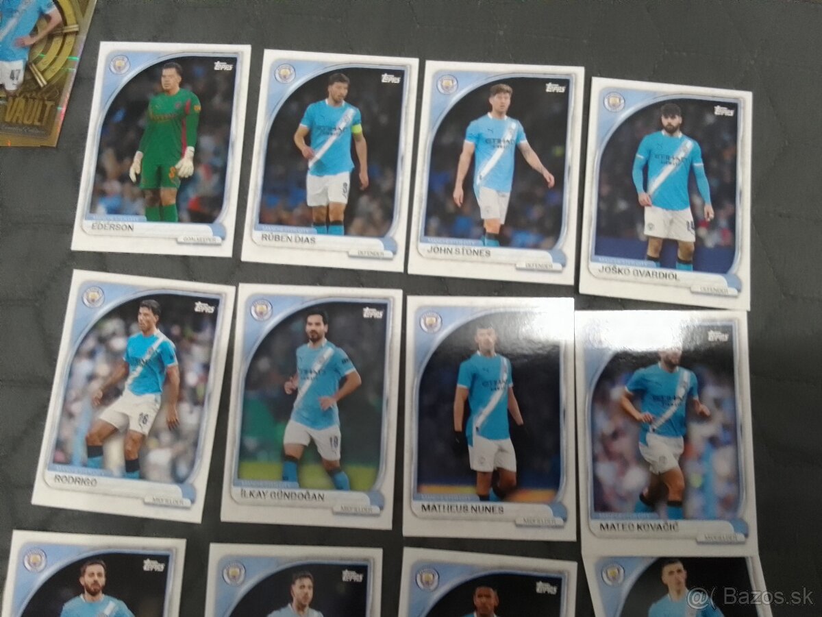 Predám nové futbalové karty Manchester city