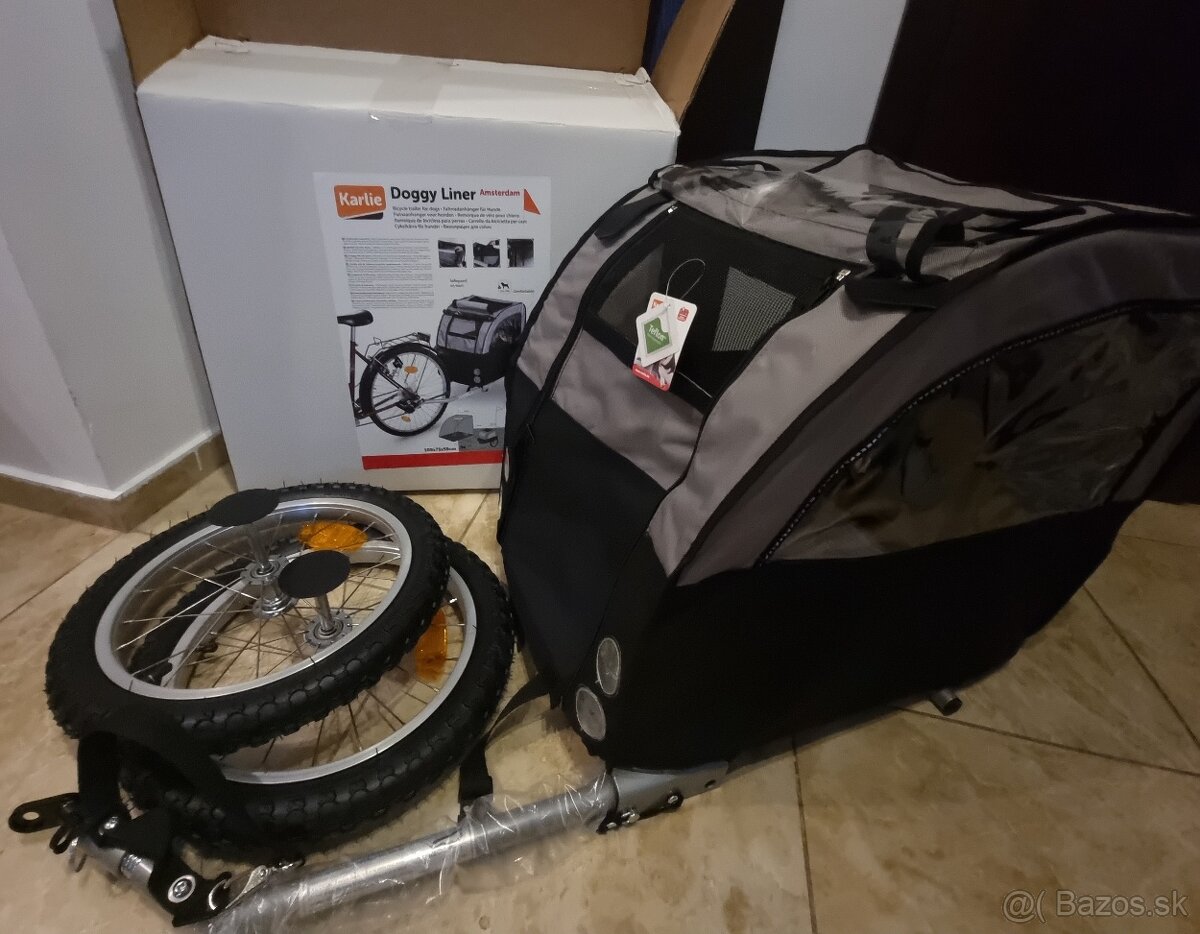 Vozik za bicykel pre psika do 20kg - novy,nepouzivany