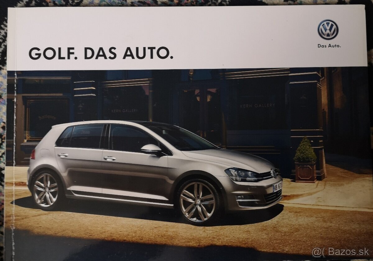 💚🚗Predám Katalóg Volkswagen Golf 7 2012 🏁✨