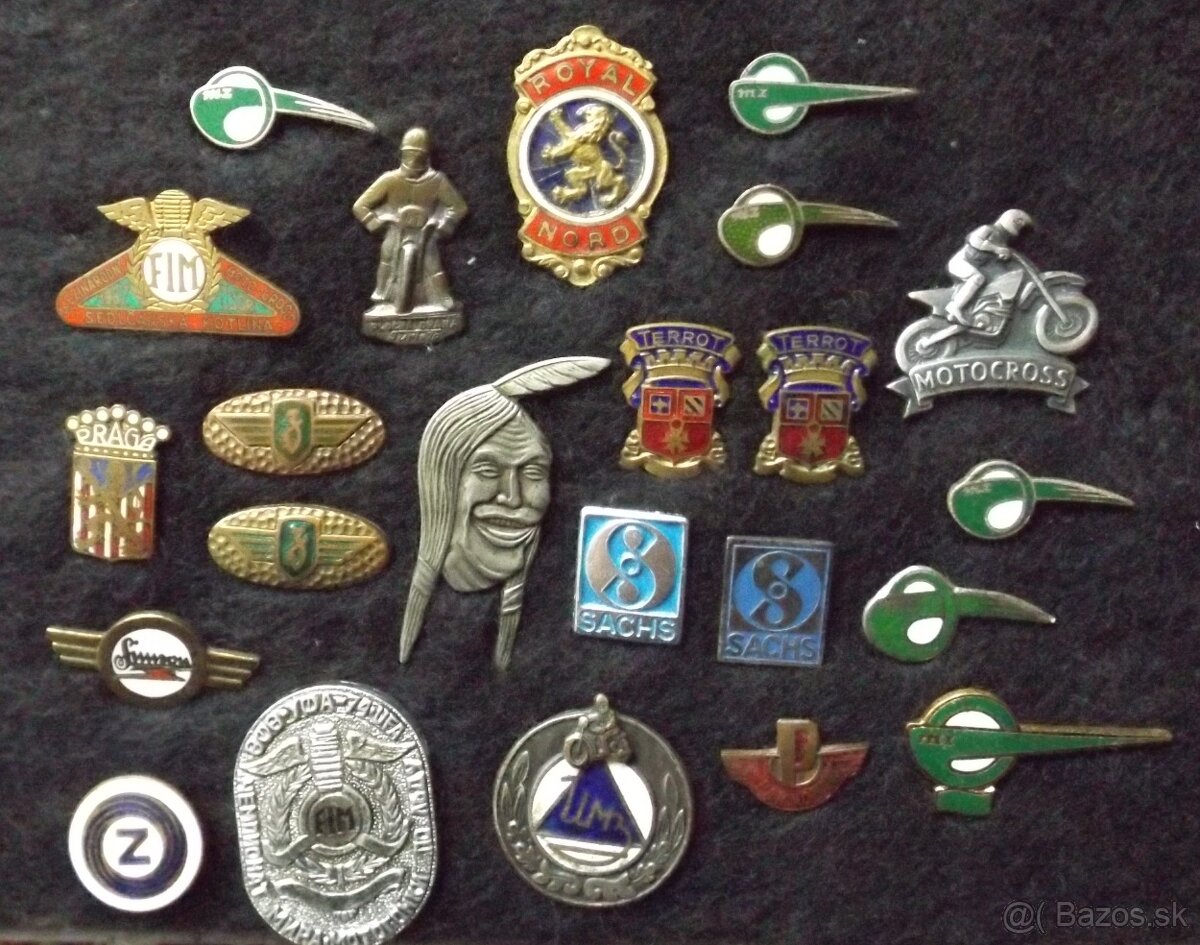 odznaky - automobilky, motocykle, traktory, vlaky, auto moto
