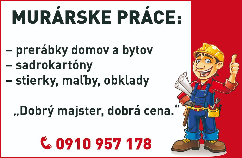 Ponúkam murárske práce