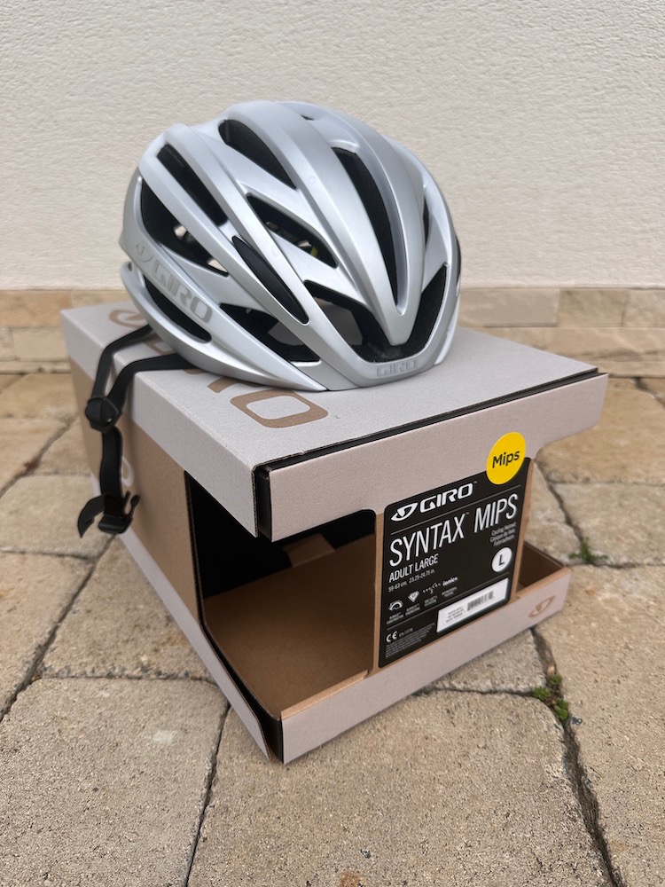 Giro SYNTAX MIPS strieborná L (cestná prilba)