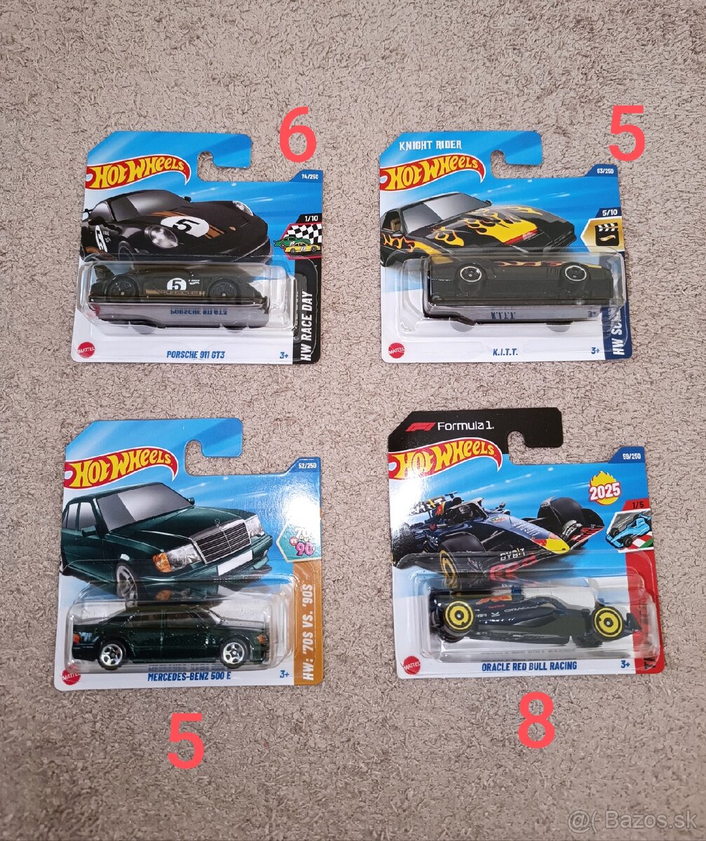 Autíčka Hotwheels Formula Red Bull