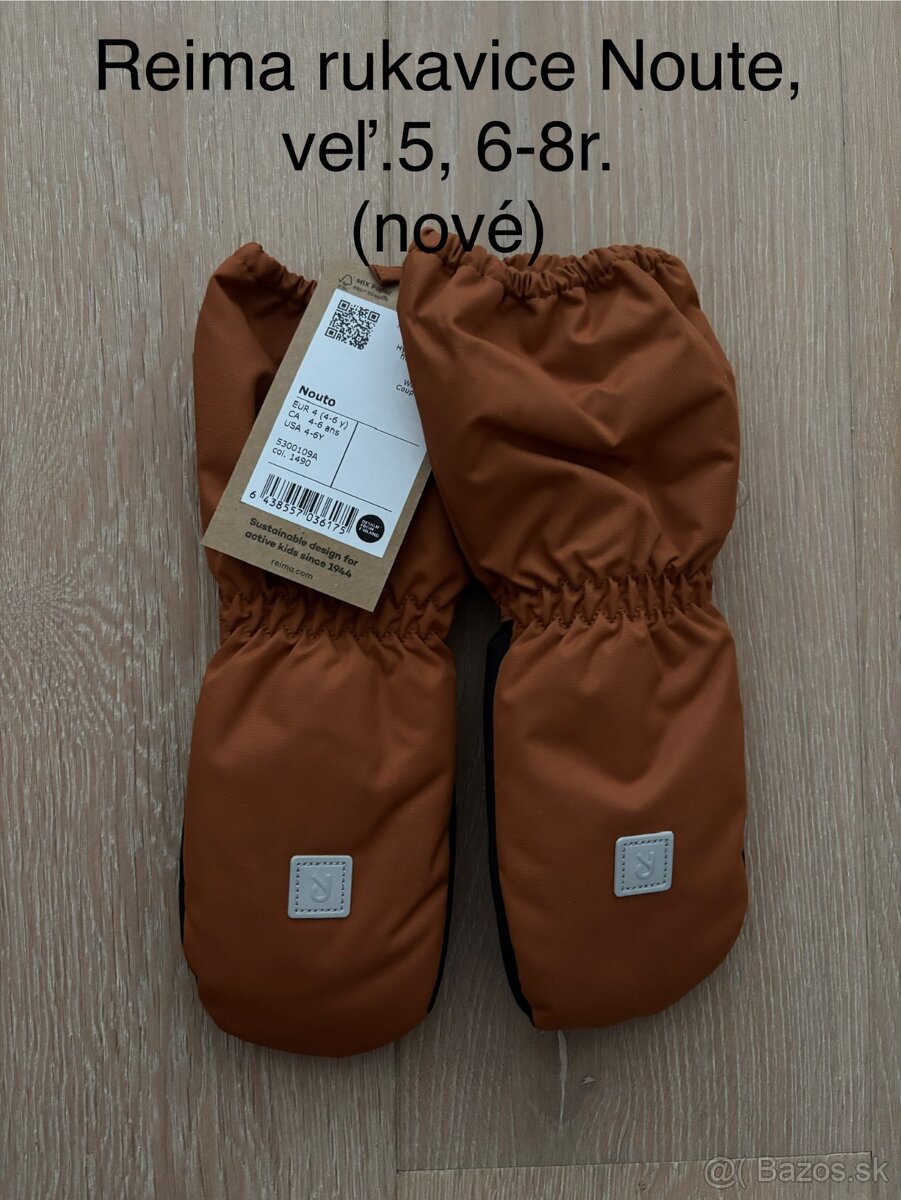 Reima rukavice teplé Nuoto, veľ. 5 (6-8 rokov)