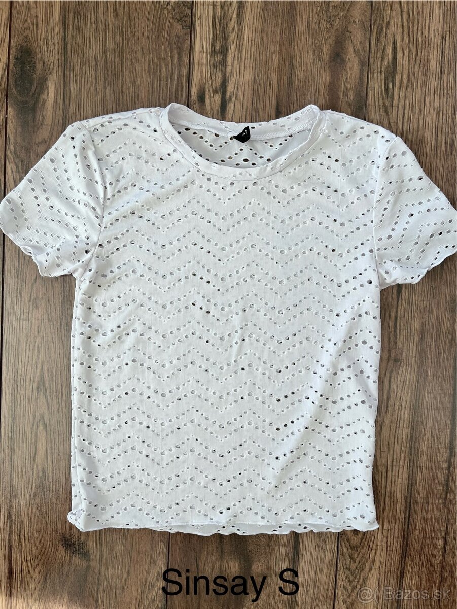 Biely top veľkosť S