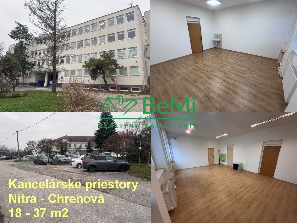 NA PRENÁJOM – kancelárske priestory od 18 do 37 m2, Nitra –