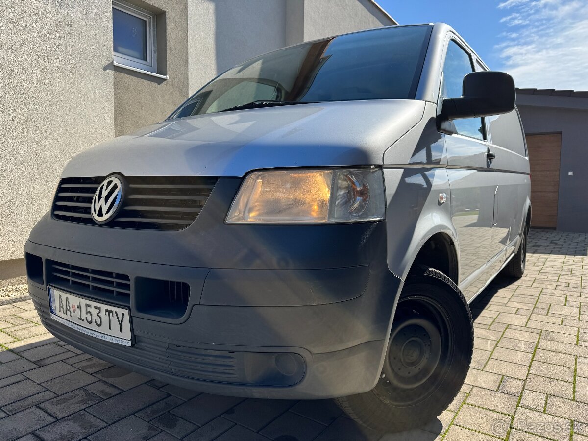 VOLKSWAGEN TRANSPORTER T5 L2H1, 1,9 TDI, 8/2008, ODPOČET DPH