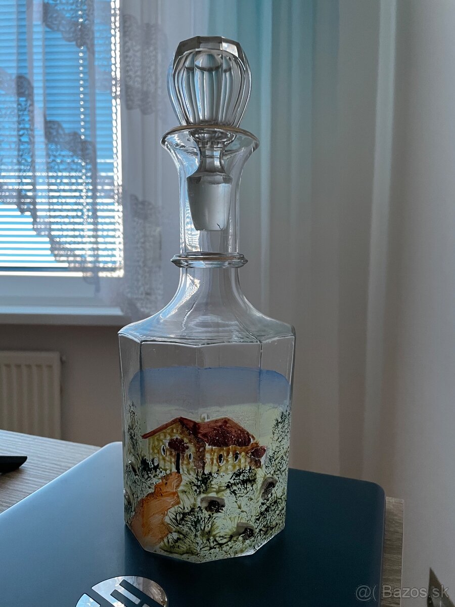 Karafa / flaša- maľovaná