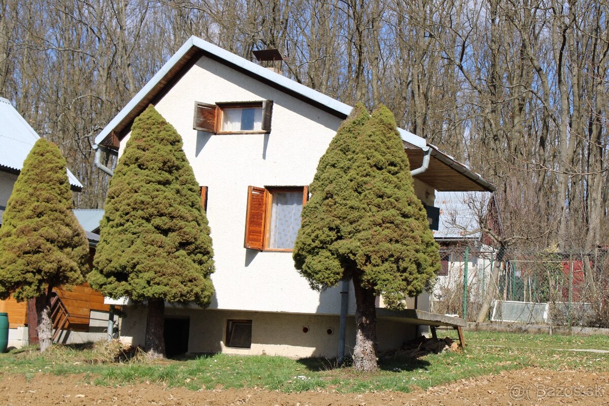 Záhrada s chatkou
