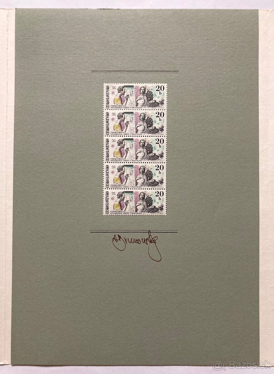 Albín Brunovský - VŠVÚ Bratislava, r. 1979, signované autoro