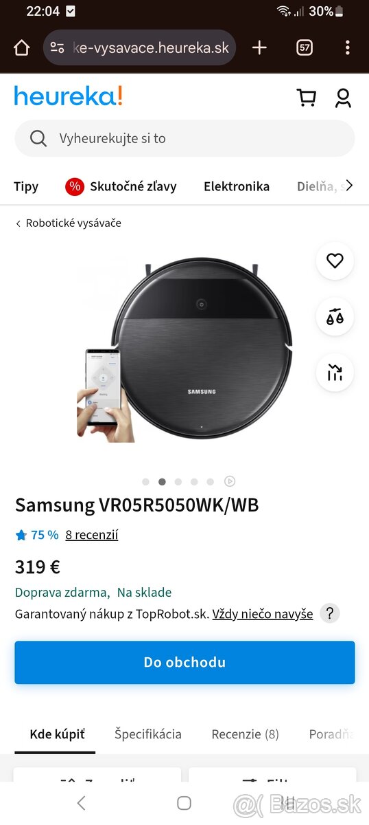 Samsung robot vysavac s mopom
