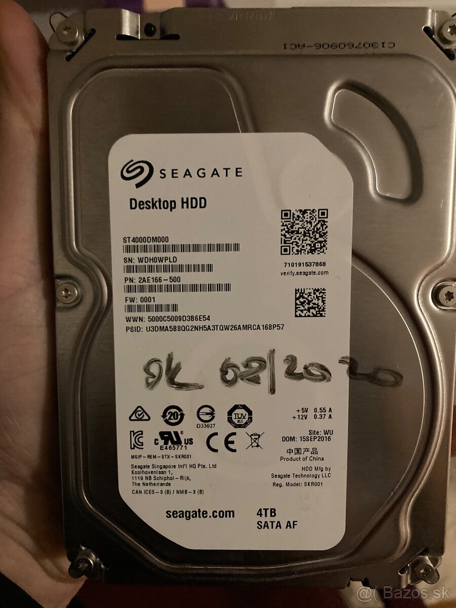 Harddisk Seagate 4TB