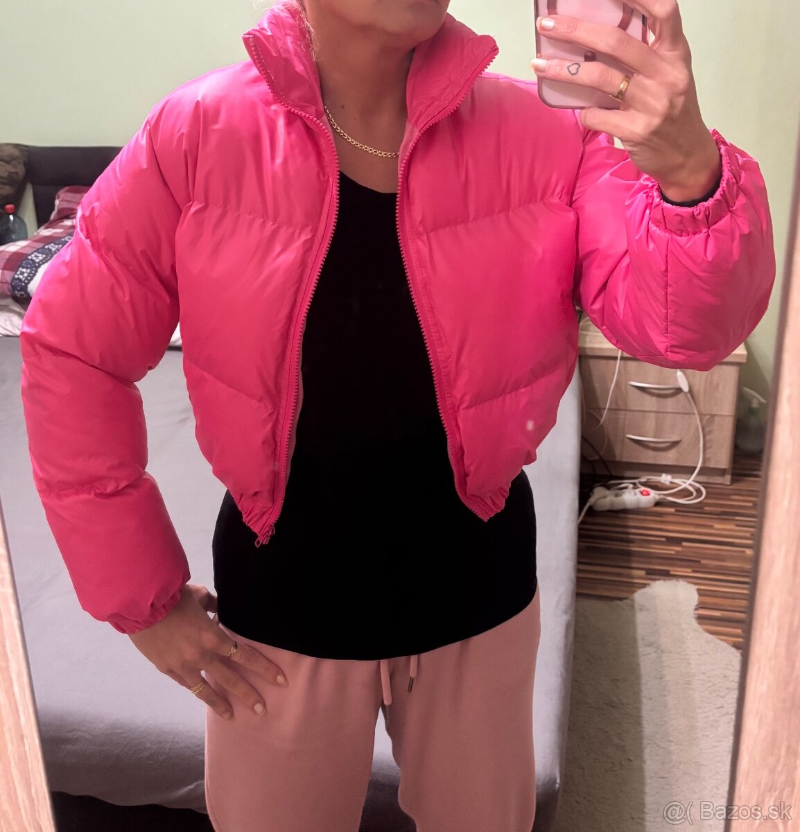 Damska krátka zimná bomber bunda SHEIN