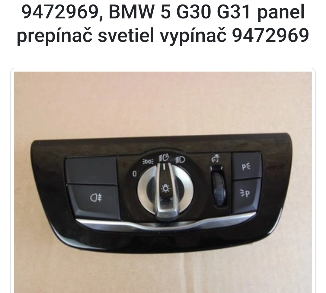 Prepínač svetiel BMW 5 G30-G31