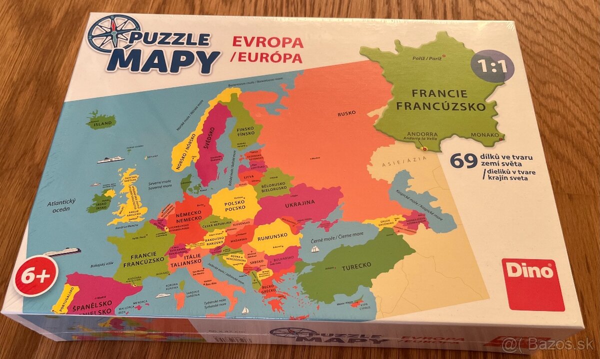 Puzzle Európa zn. Dino, NOVÉ