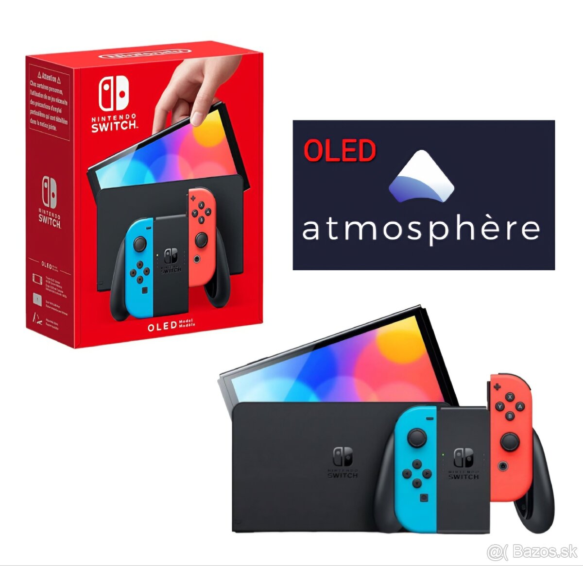 Nintendo Switch OLED 512GB NEON-WHITE Atmosphère