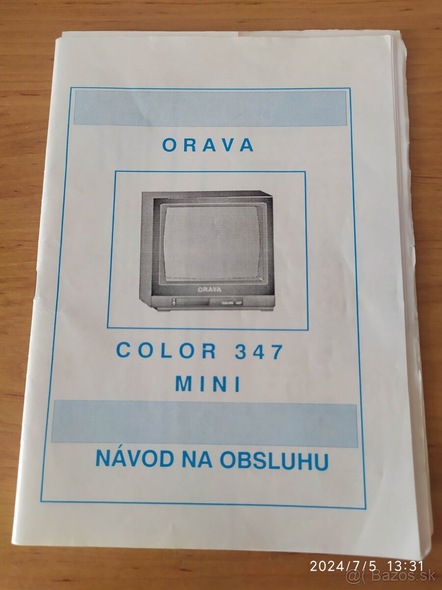 PREDÁM ORIGINAL DOKLADY OD TV - OTF COLOR 347.