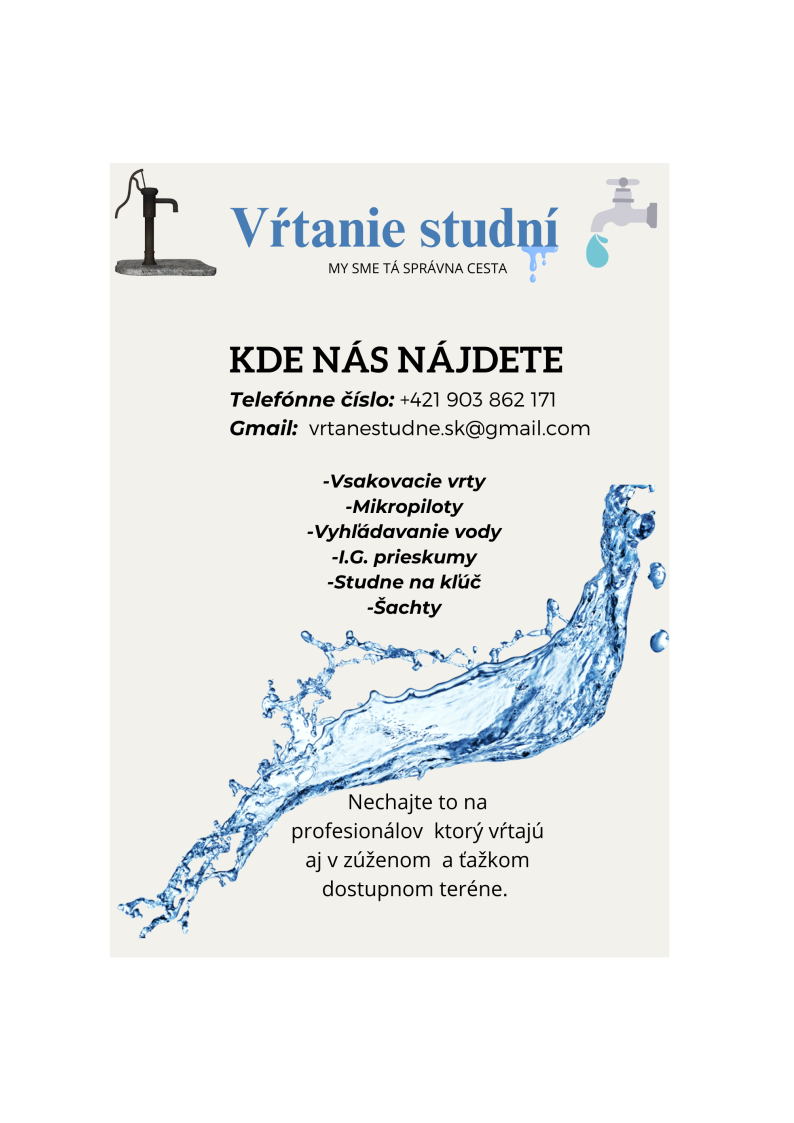 Vŕtanie Studní