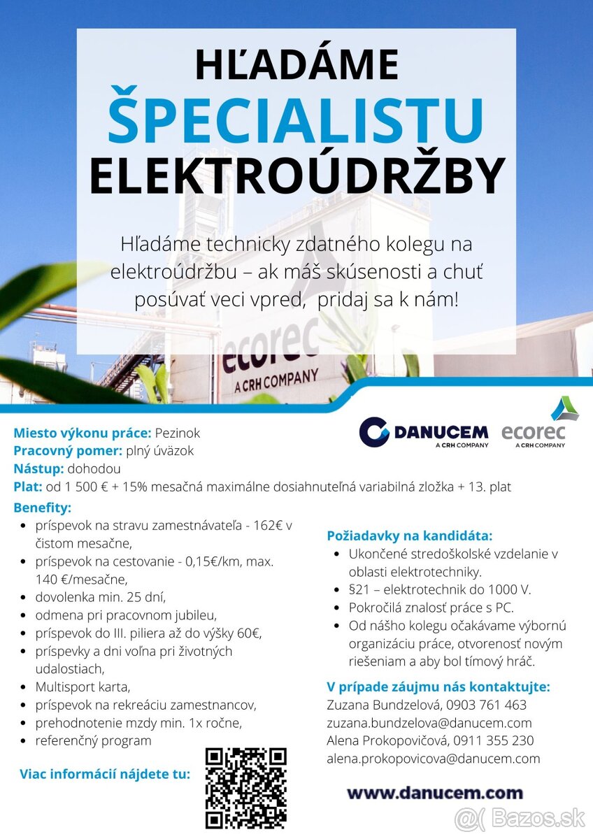 Špecialista elektroúdržby §21