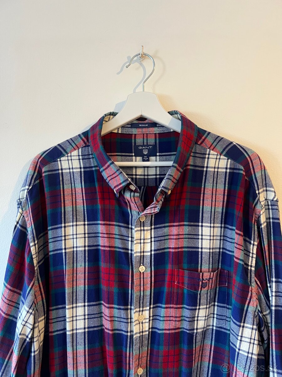 Nová pánska kvalitná košeľa zn. GANT - veľ. 3XL