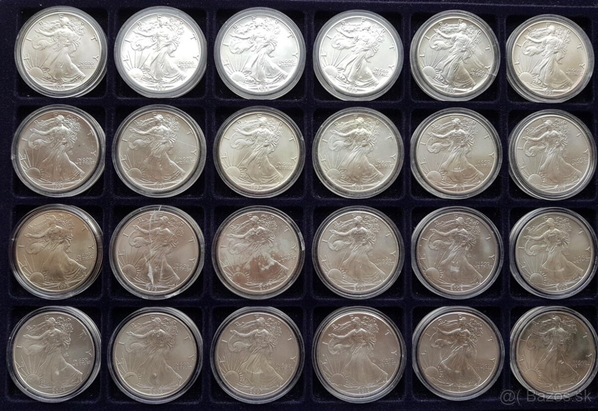 USA Silver Eagle 1986-2025 1oz investicne striebro