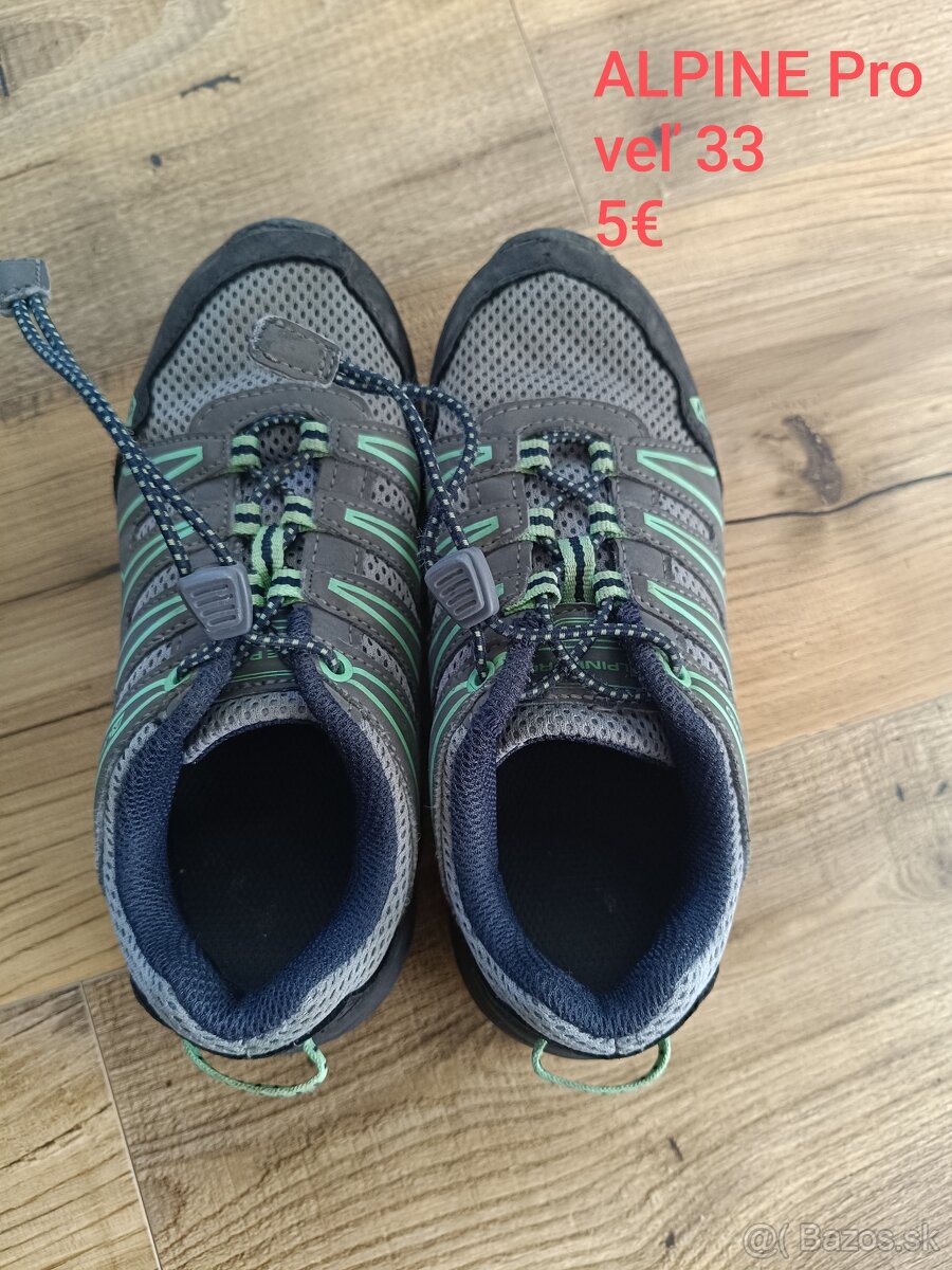 Chlapčenské turistické topánky Alpine Pro